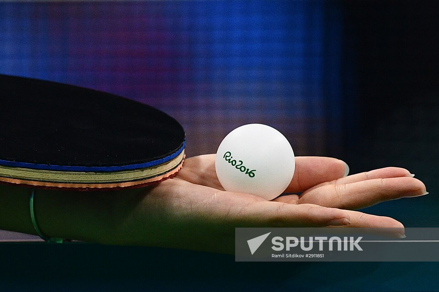 2016 Summer Olympics. Table tennis. Women's team event. Day Two