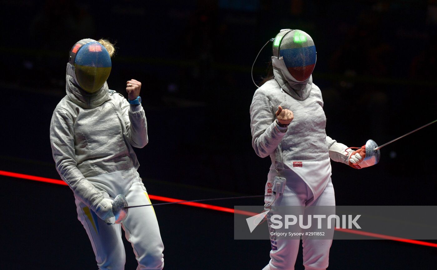 2016 Summer Olympics. Fencing. Women's saber team
