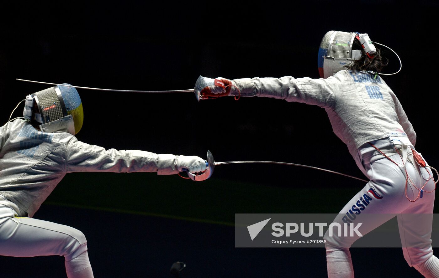 2016 Summer Olympics. Fencing. Women's saber team