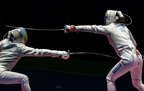2016 Summer Olympics. Fencing. Women's saber team