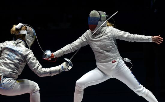2016 Summer Olympics. Fencing. Women's saber team