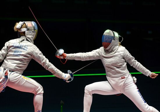 2016 Summer Olympics. Fencing. Women's saber team
