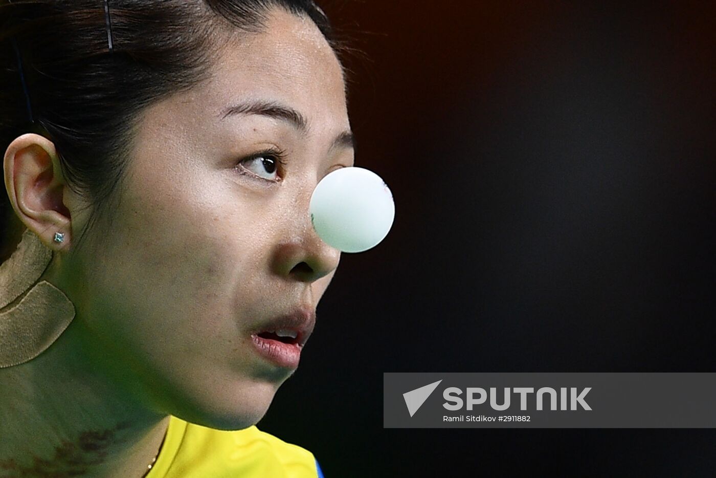 2016 Summer Olympics. Table tennis. Women's team event. Day Two