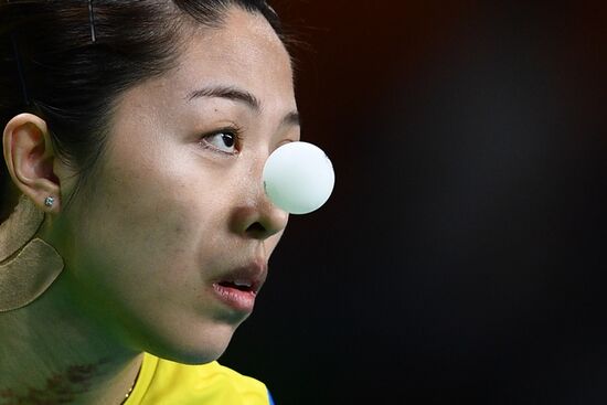 2016 Summer Olympics. Table tennis. Women's team event. Day Two