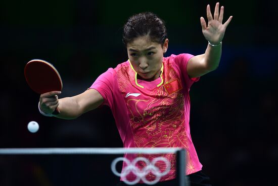 2016 Summer Olympics. Table tennis. Women's team event. Day Two