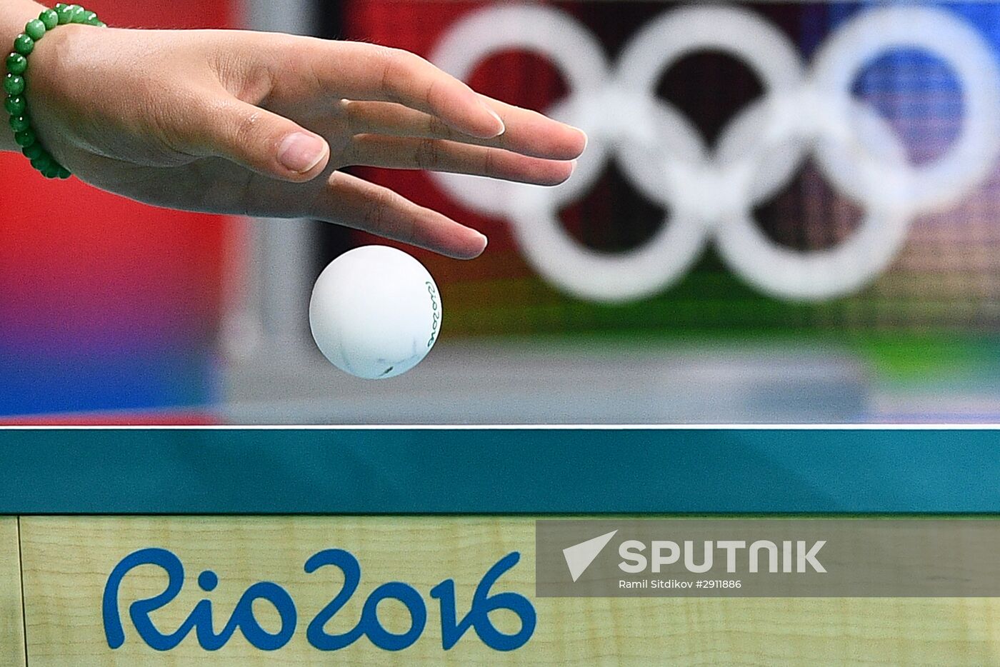 2016 Summer Olympics. Table tennis. Women's team event. Day Two