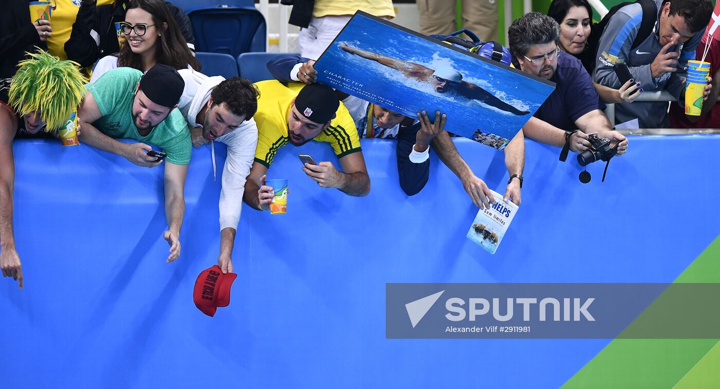 2016 Summer Olympics. Swimming. Day Eight