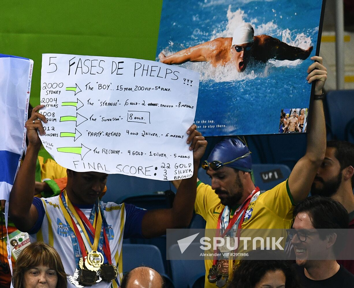 2016 Summer Olympics. Swimming. Day Eight