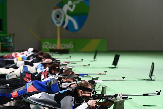 2016 Summer Olympics. Shooting sport. Men's 50m rifle 3 positions