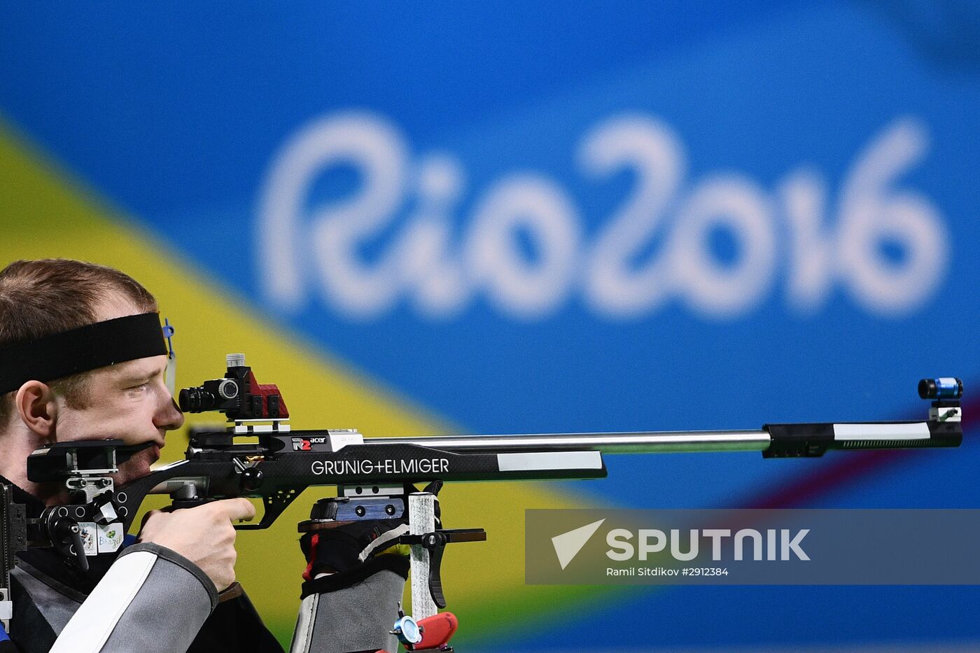 2016 Summer Olympics. Shooting sport. Men's 50m rifle 3 positions