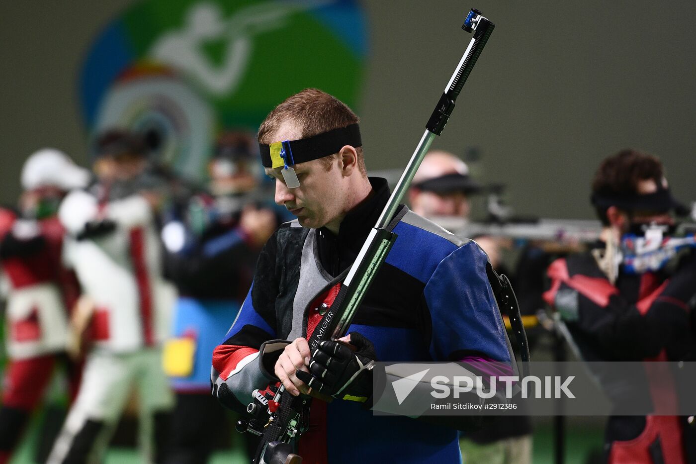 2016 Summer Olympics. Shooting sport. Men's 50m rifle 3 positions