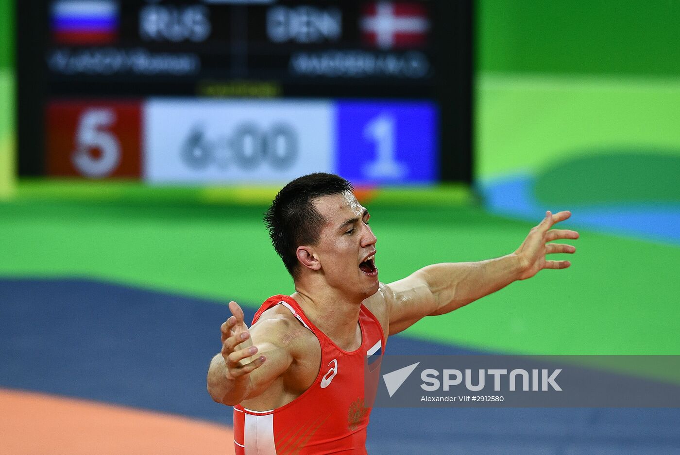 2016 Summer Olympics. Greco-Roman wrestling. Day One