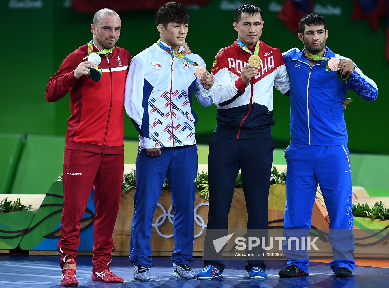 2016 Summer Olympics. Greco-Roman wrestling. Day One
