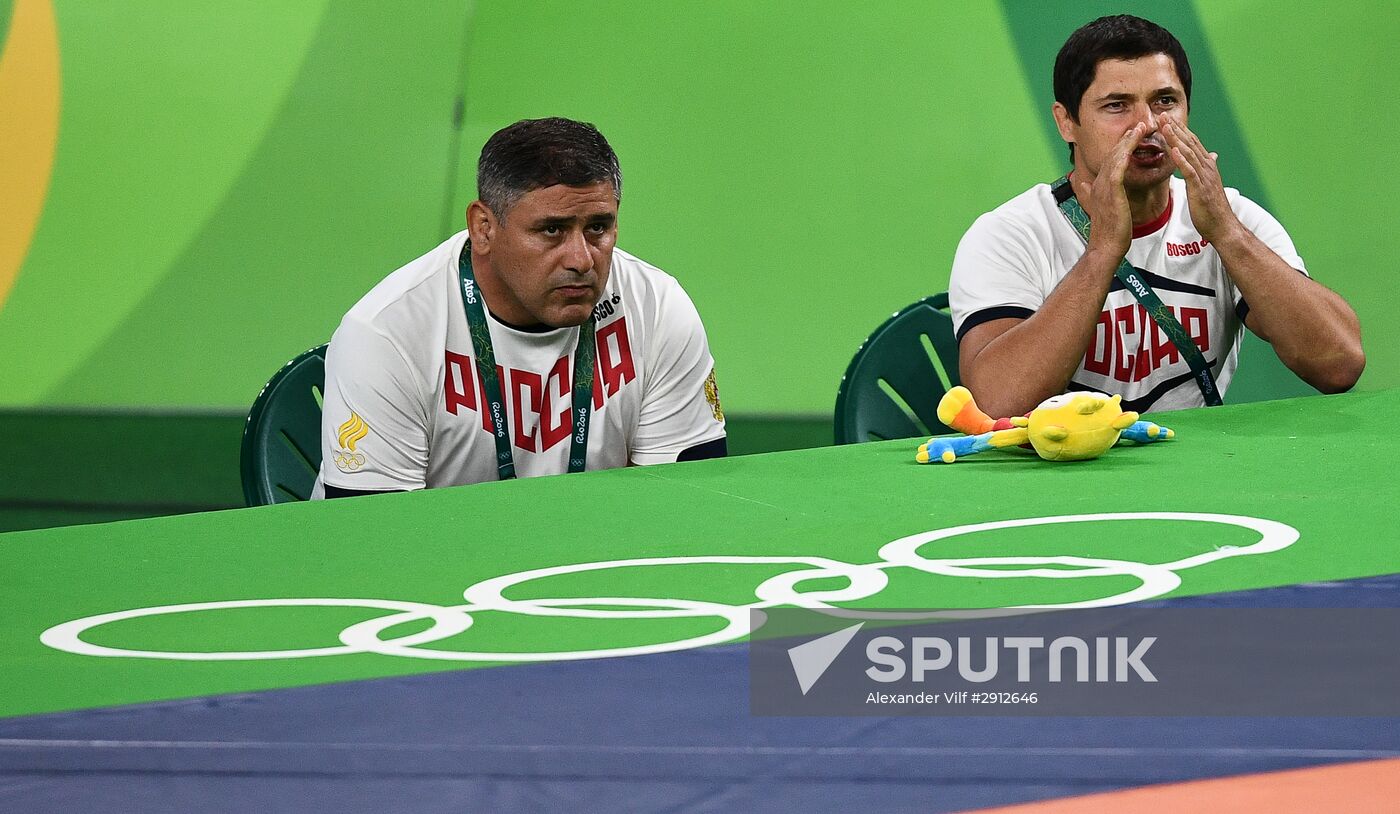 2016 Summer Olympics. Greco-Roman wrestling. Day One