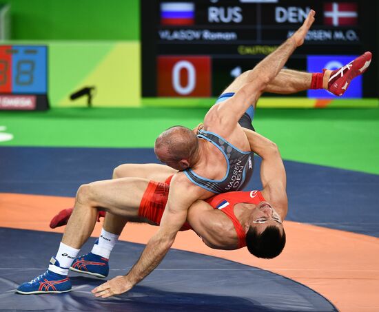 2016 Summer Olympics. Greco-Roman wrestling. Day One