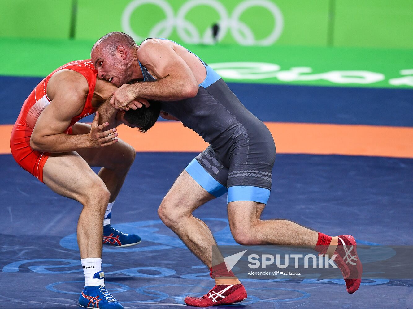 2016 Summer Olympics. Greco-Roman wrestling. Day One