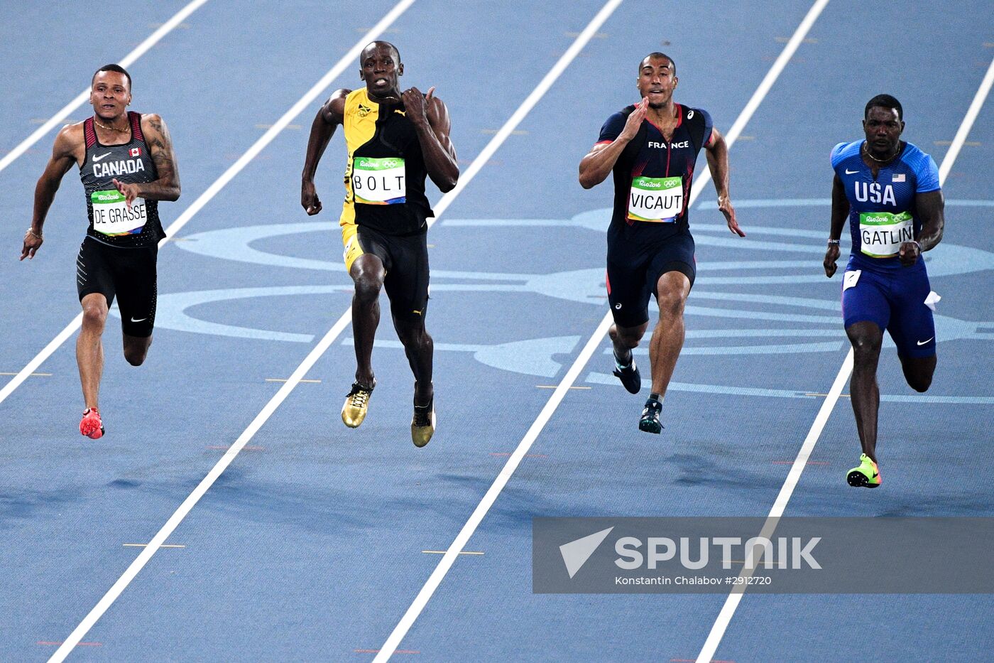 2016 Summer Olympics. Athletics. Men's 100m finals