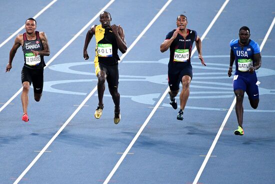 2016 Summer Olympics. Athletics. Men's 100m finals