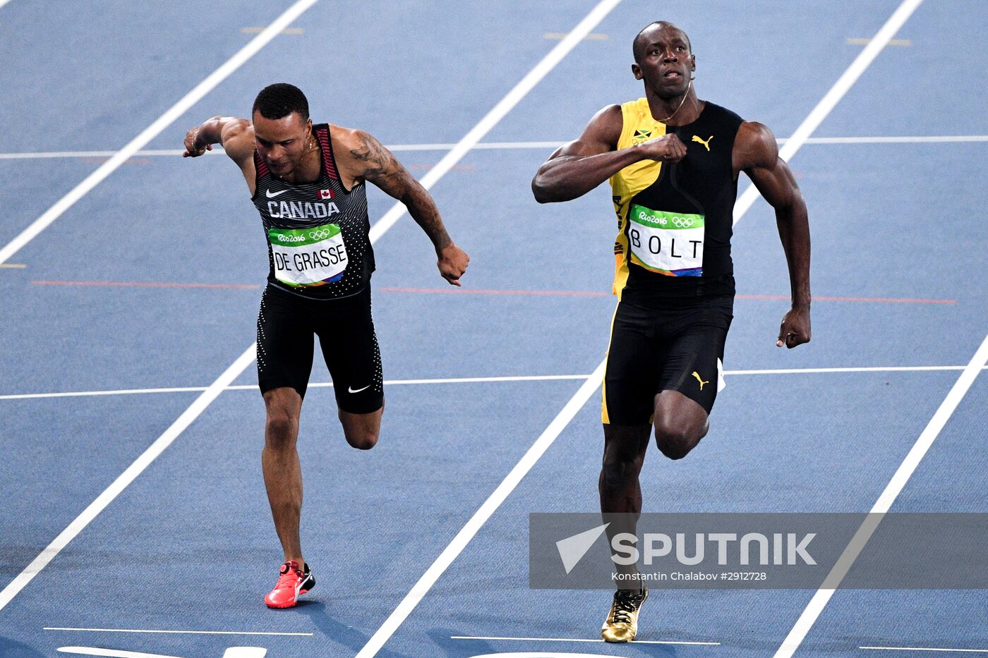 2016 Summer Olympics. Athletics. Men's 100m finals
