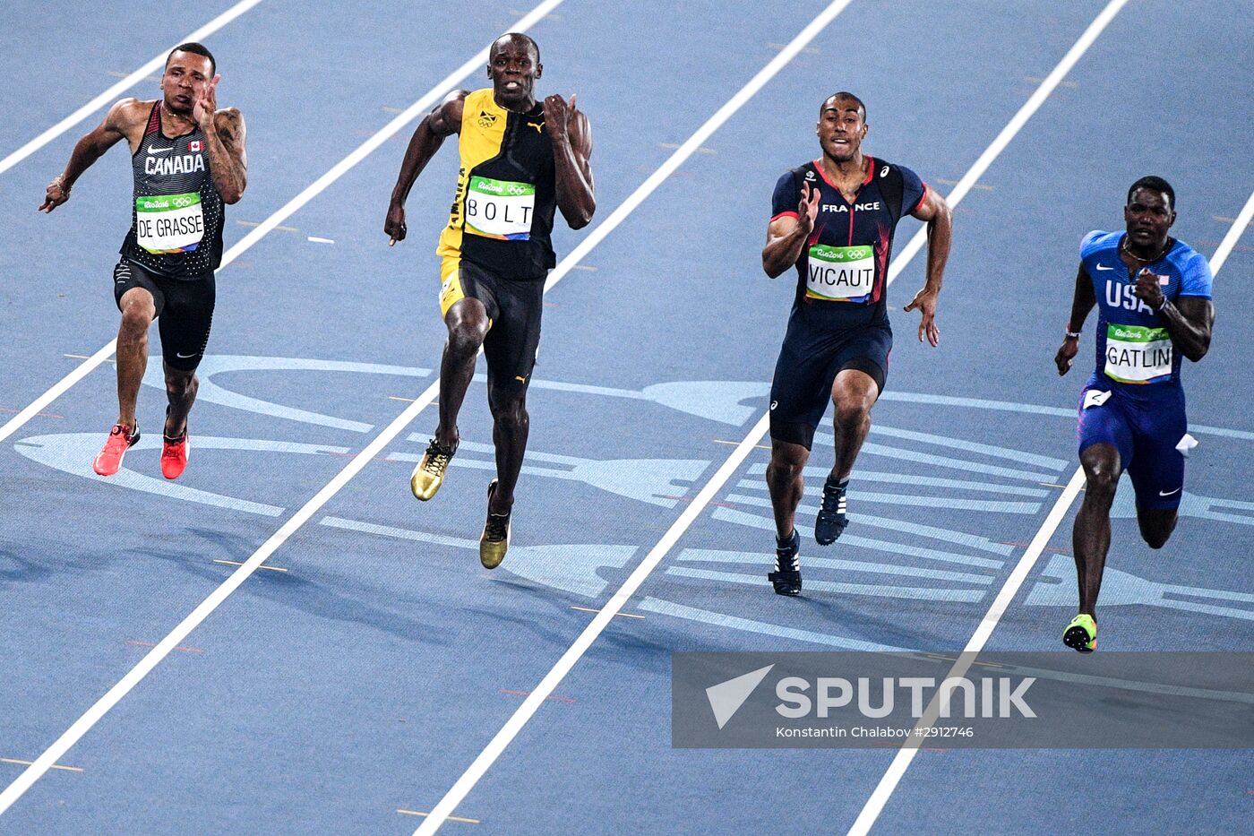 2016 Summer Olympics. Athletics. Men's 100m finals