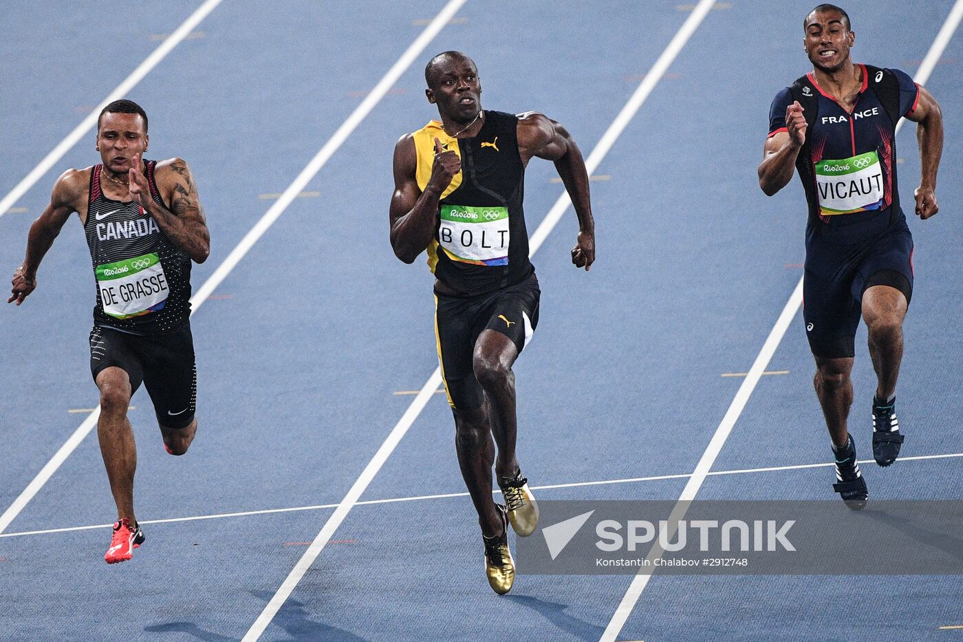 2016 Summer Olympics. Athletics. Men's 100m finals