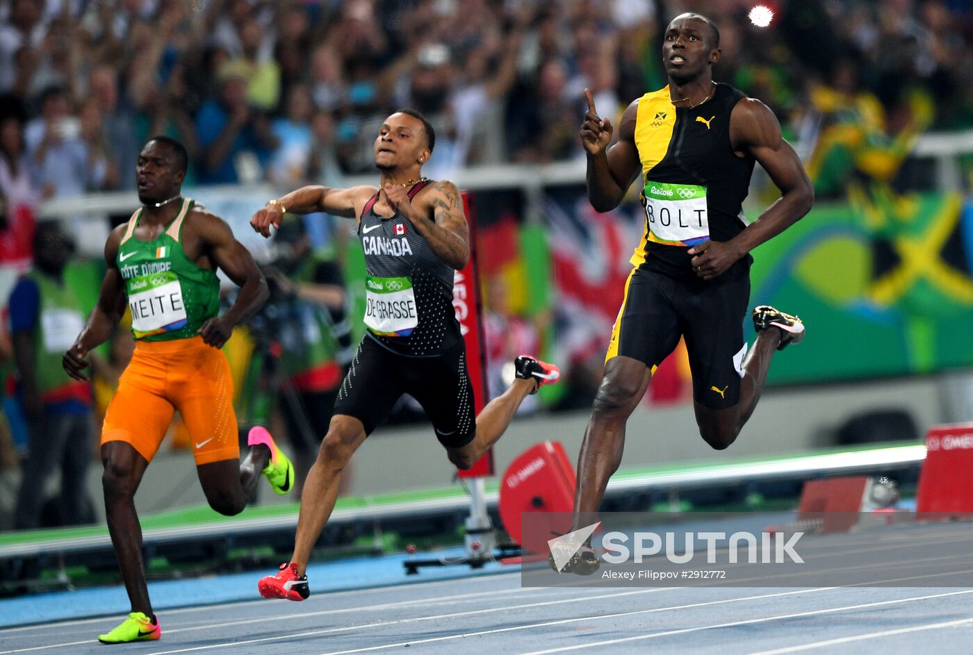 2016 Summer Olympics. Athletics. Men's 100m finals