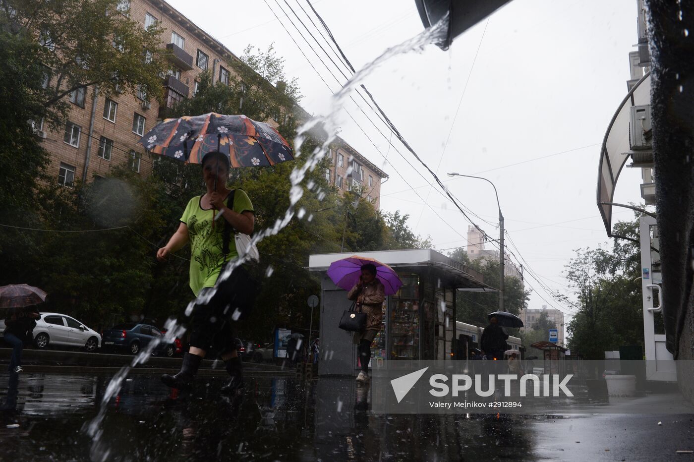 Rain in Moscow