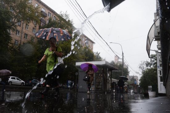 Rain in Moscow