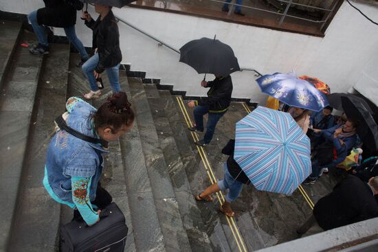 Rain in Moscow