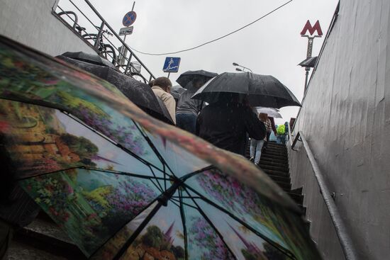 Rain in Moscow