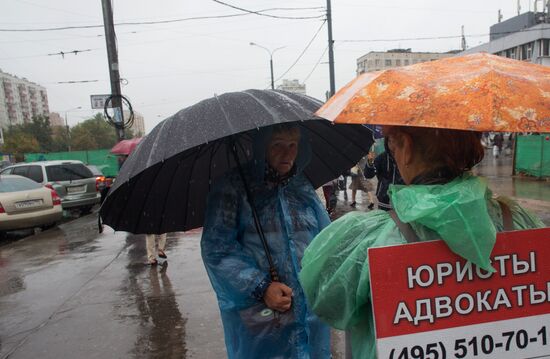 Rain in Moscow