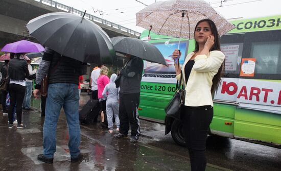 Rain in Moscow