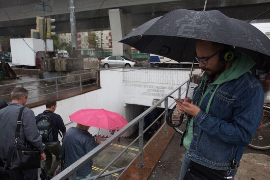 Rain in Moscow