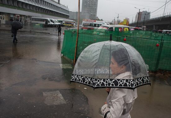 Rain in Moscow
