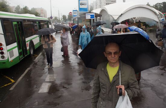 Rain in Moscow