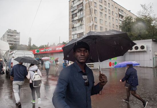 Rain in Moscow