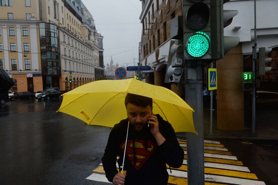 Rain in Moscow