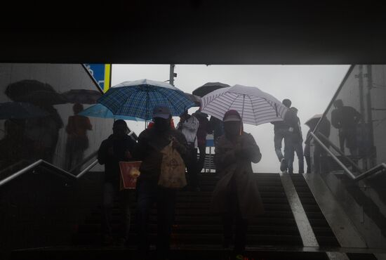 Rain in Moscow