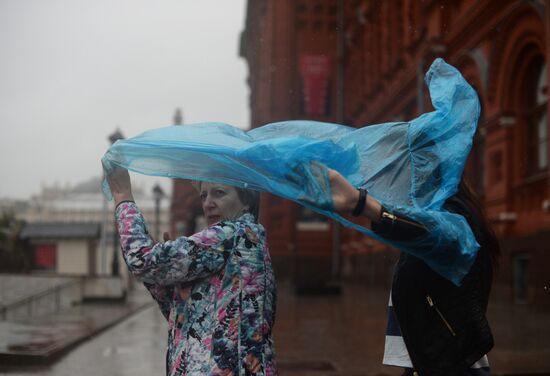 Rain in Moscow