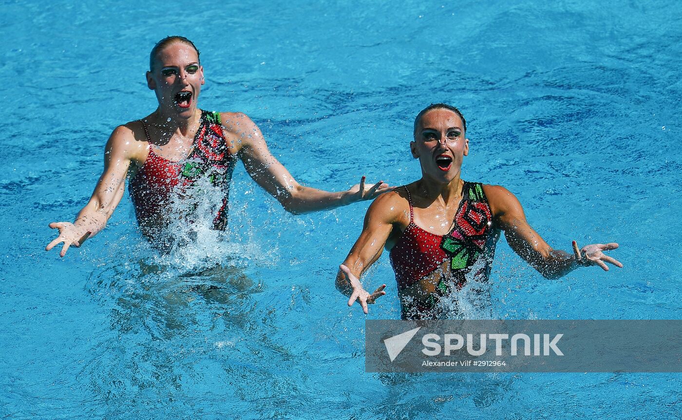 2016 Summer Olympics. Synchronized swimming duets. Technical routine