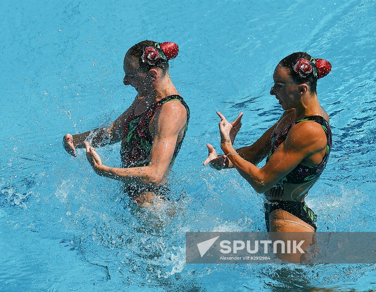 2016 Summer Olympics. Synchronized swimming duets. Technical routine