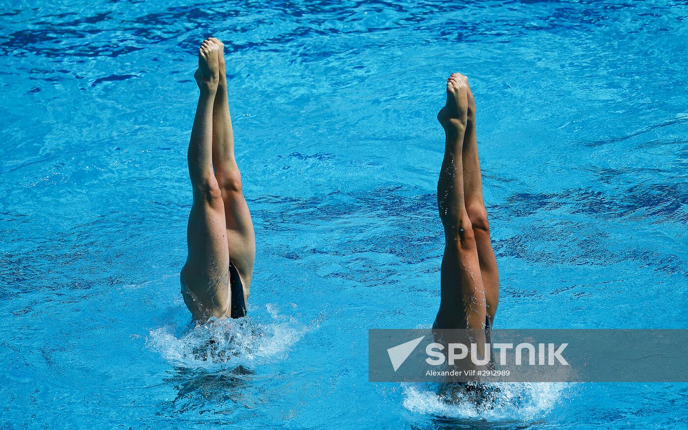 2016 Summer Olympics. Synchronized swimming duets. Technical routine