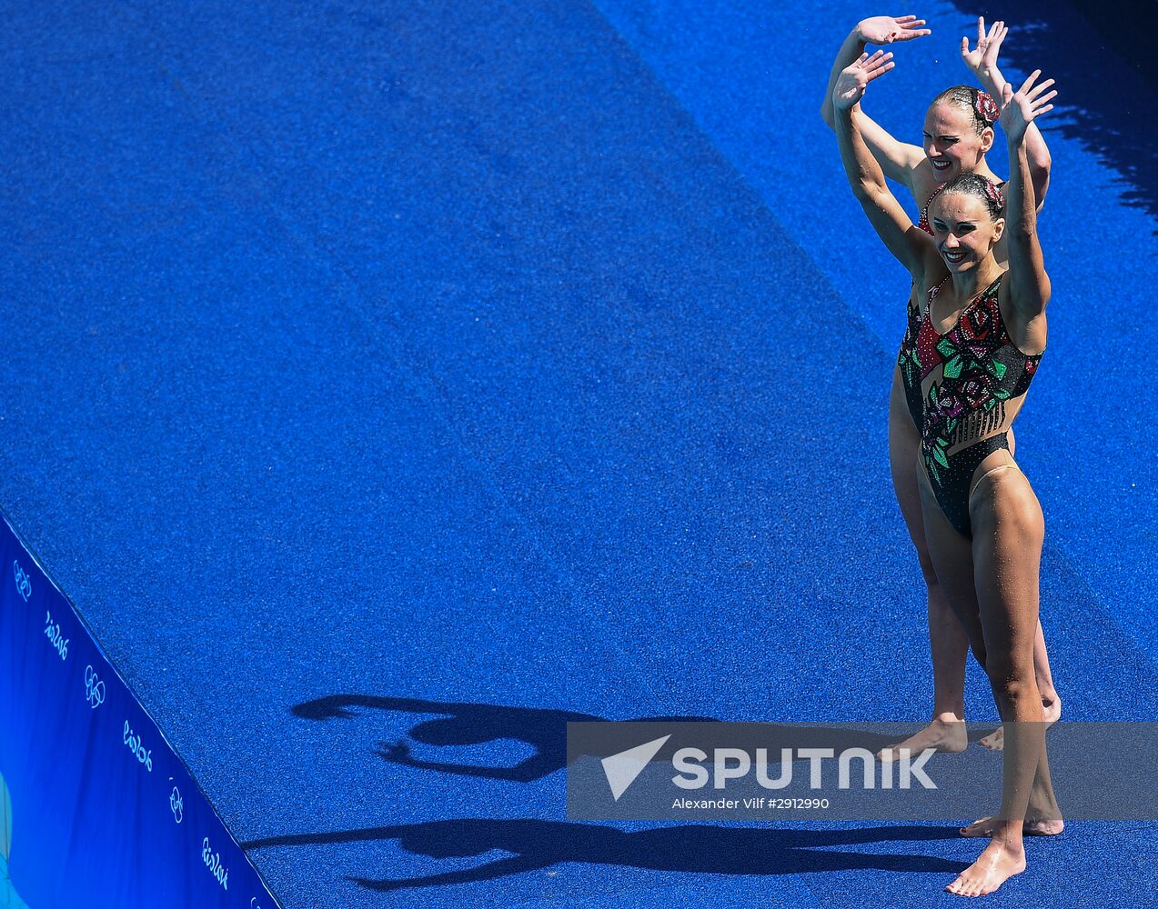 2016 Summer Olympics. Synchronized swimming duets. Technical routine