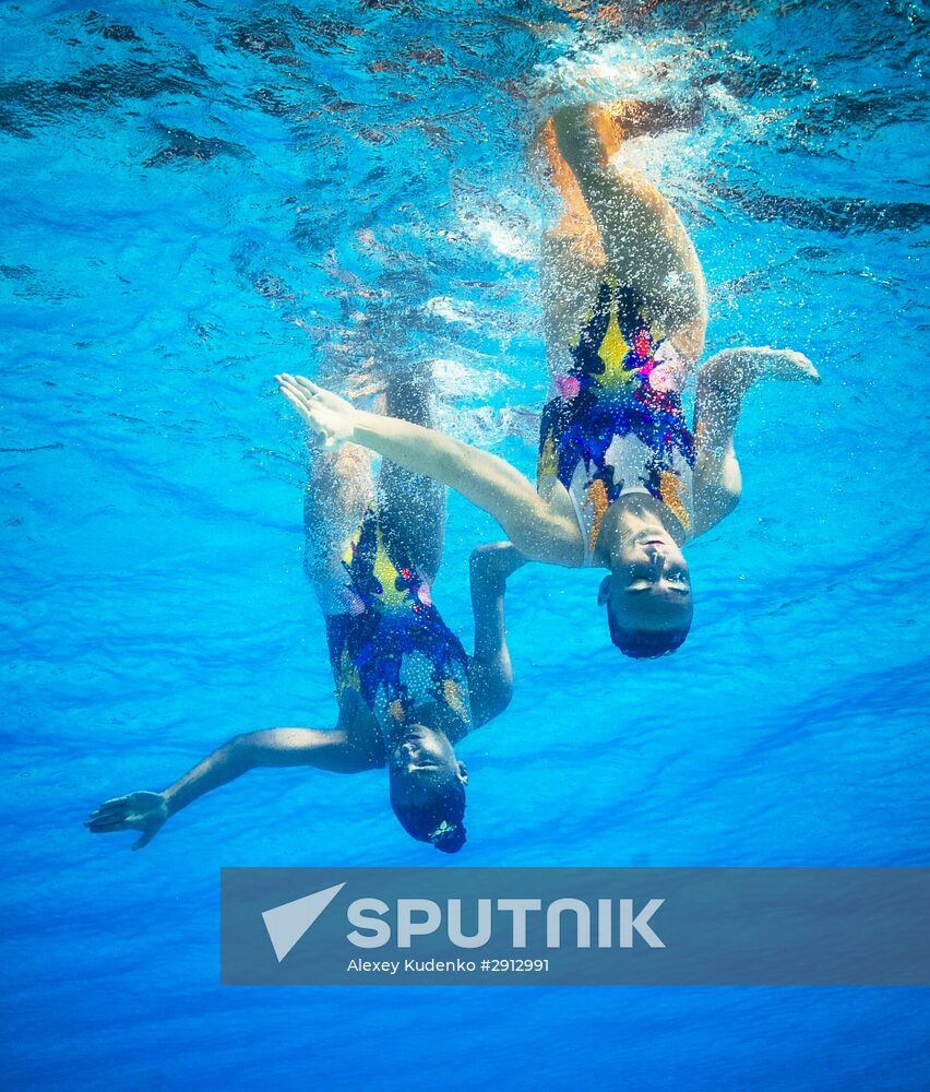 2016 Summer Olympics. Synchronized swimming duets. Technical routine