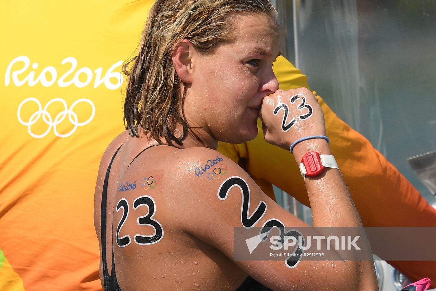 2016 Summer Olympics. Swimming. 10 km open water. Women