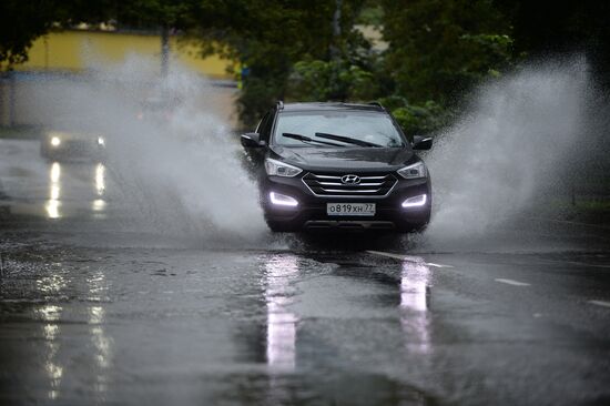 Rain in Moscow