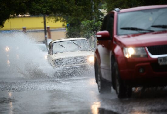 Rain in Moscow
