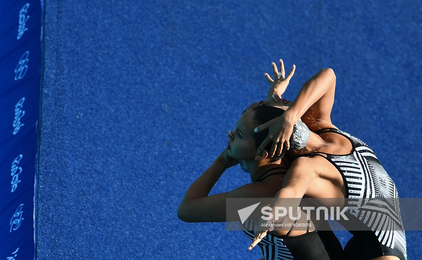 2016 Summer Olympics. Synchronized swimming duets. Technical routine