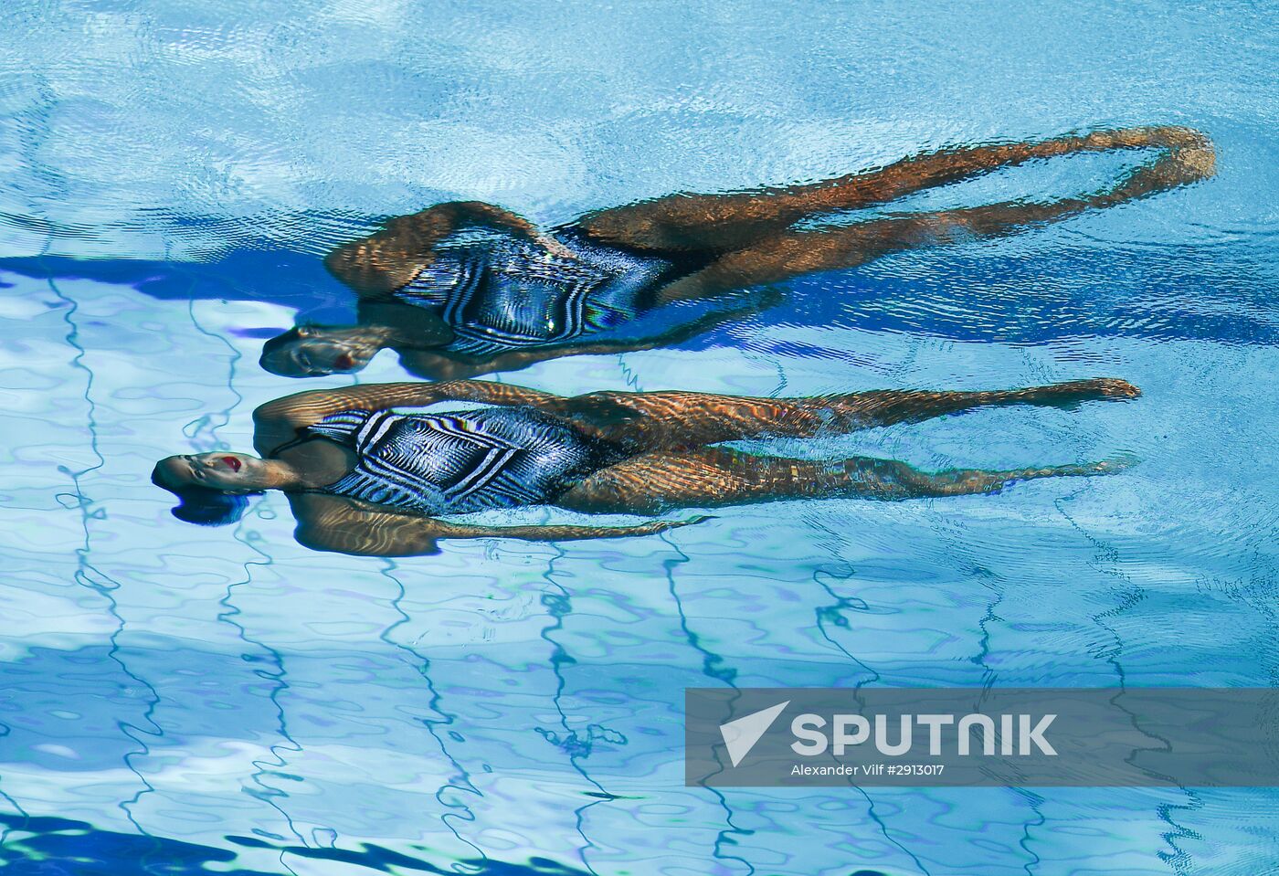 2016 Summer Olympics. Synchronized swimming duets. Technical routine