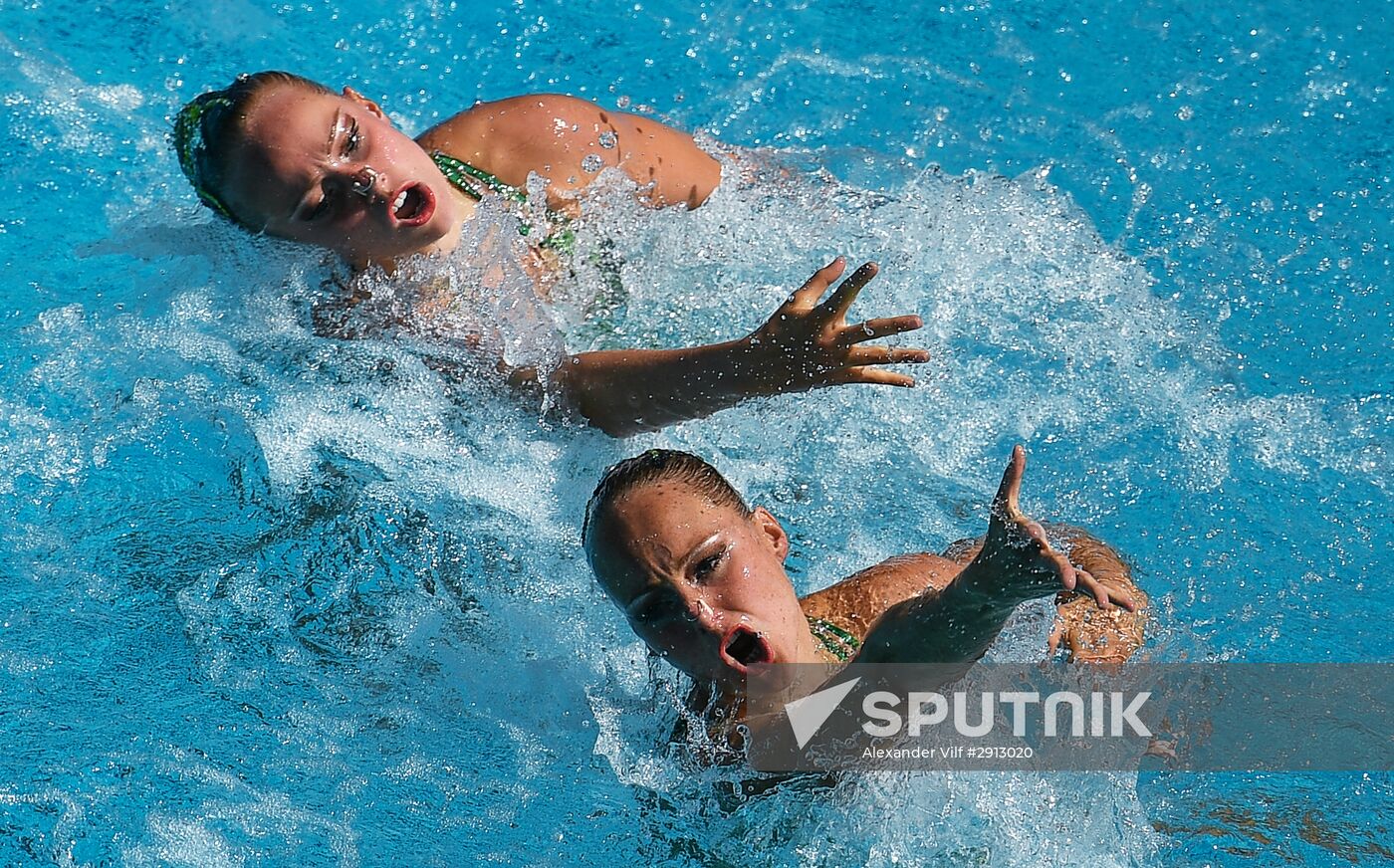 2016 Summer Olympics. Synchronized swimming duets. Technical routine